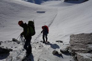 Préparation de la cordée de 8