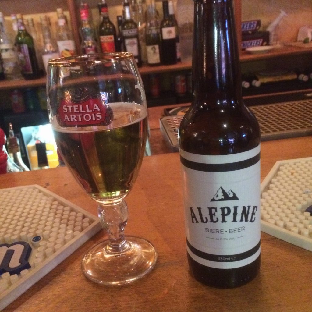 Une bière d'alpiniste