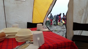 Tente mess en mode picnic