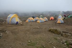 Un camp d'irréductibles touristes